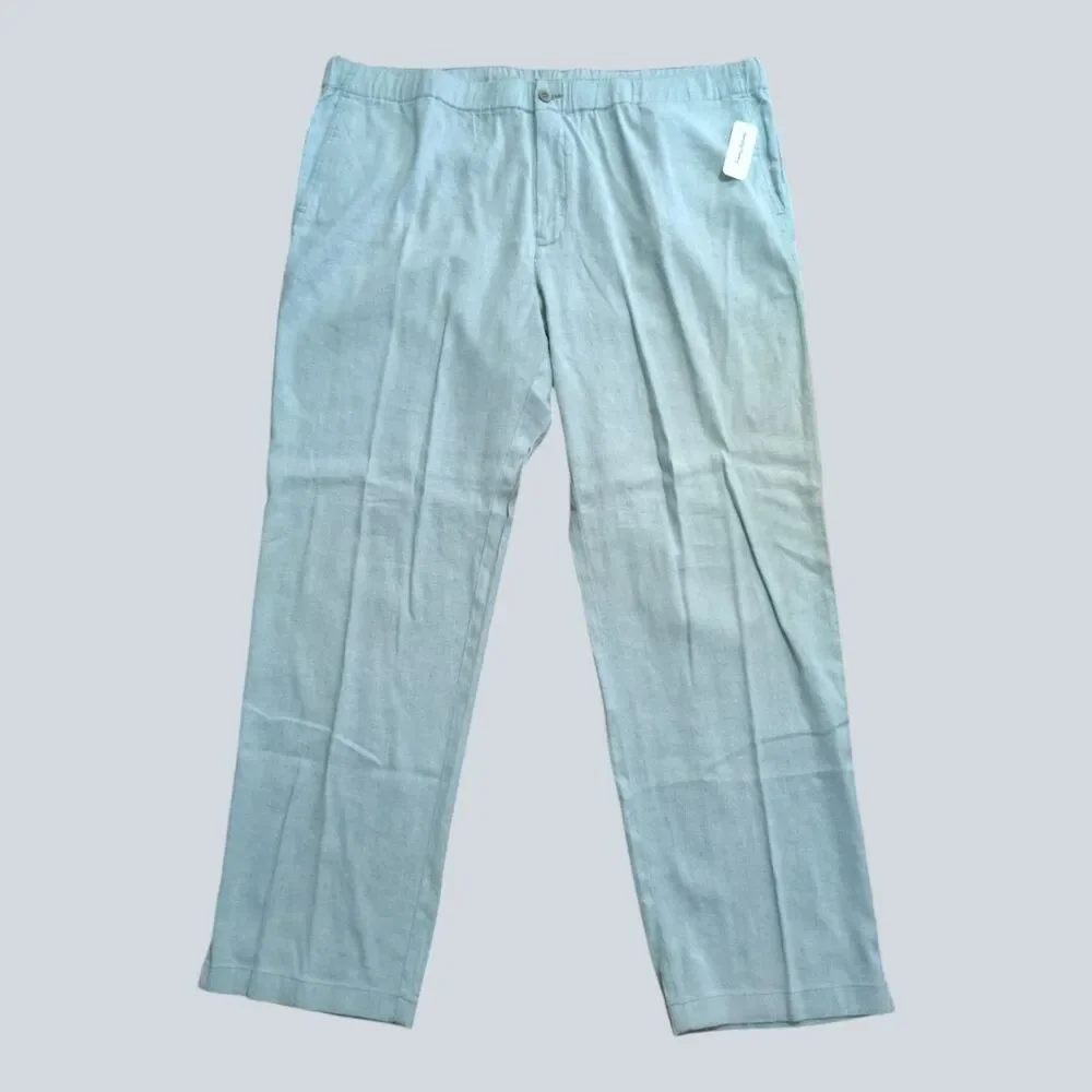 Tommy Bahama Beach Linen Pant Iceberg Green Size 3XL NWT